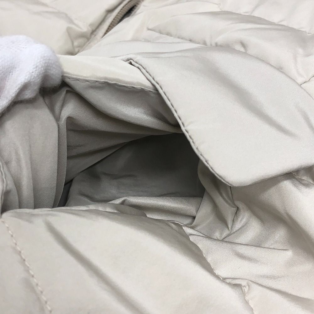 Max Mara Down Vest S Nylon Beige — view 6