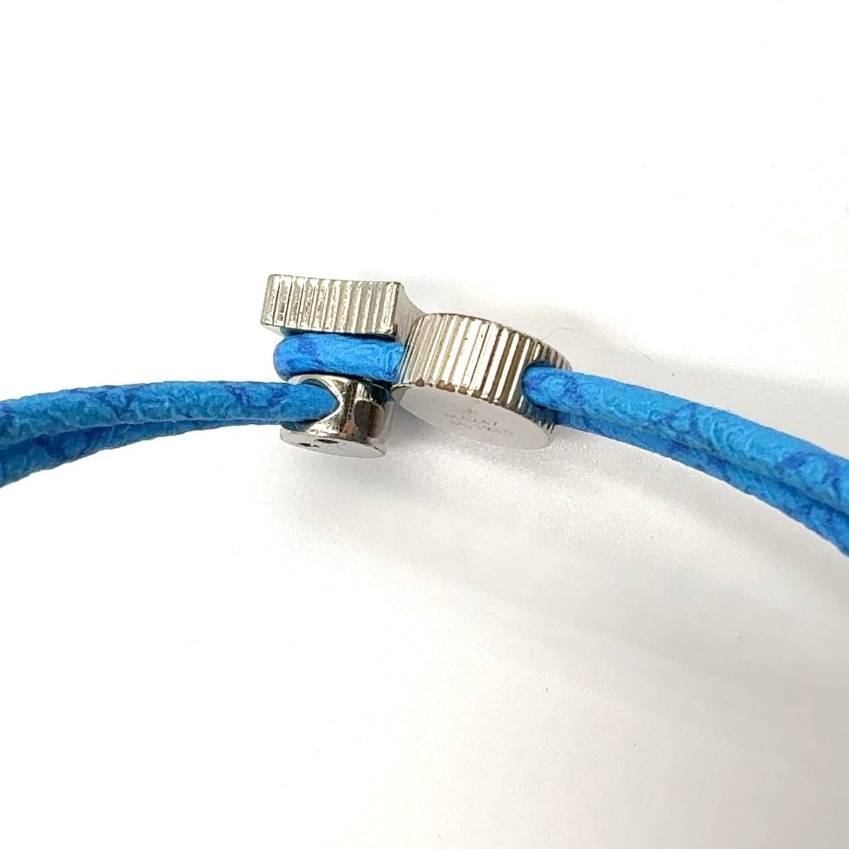 Louis Vuitton Bracelet Earrings Back It Metal Blue Silver — view 8