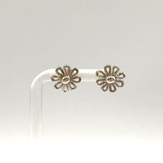 Tiffany & Co Daisy Flower 925 Sterling Silver Earrings