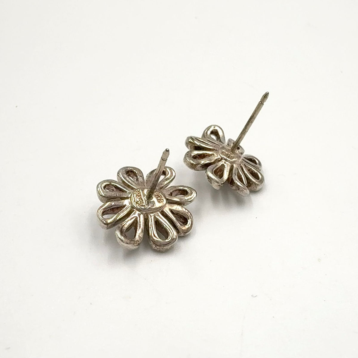 Tiffany & Co Daisy Flower 925 Sterling Silver Earrings — view 3