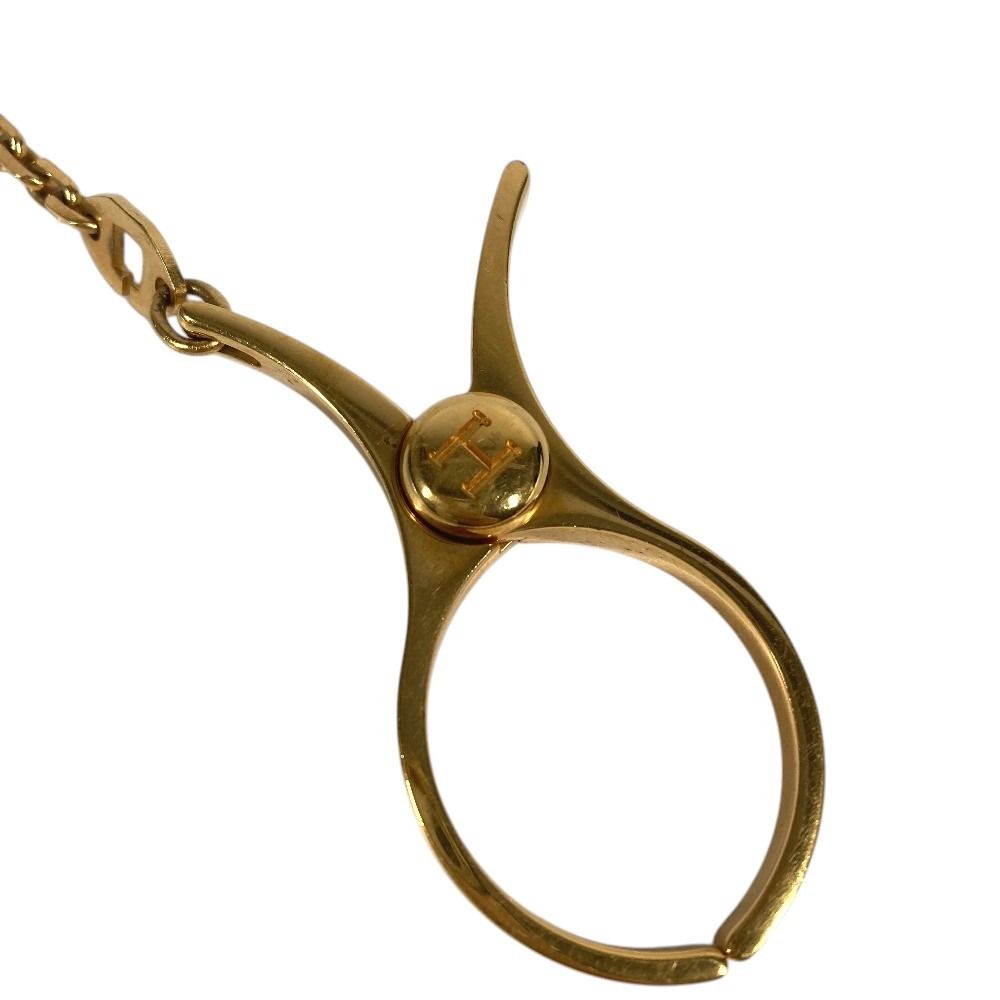 Hermes Glove Holder Fillu Metal Gold Gloves — view 5