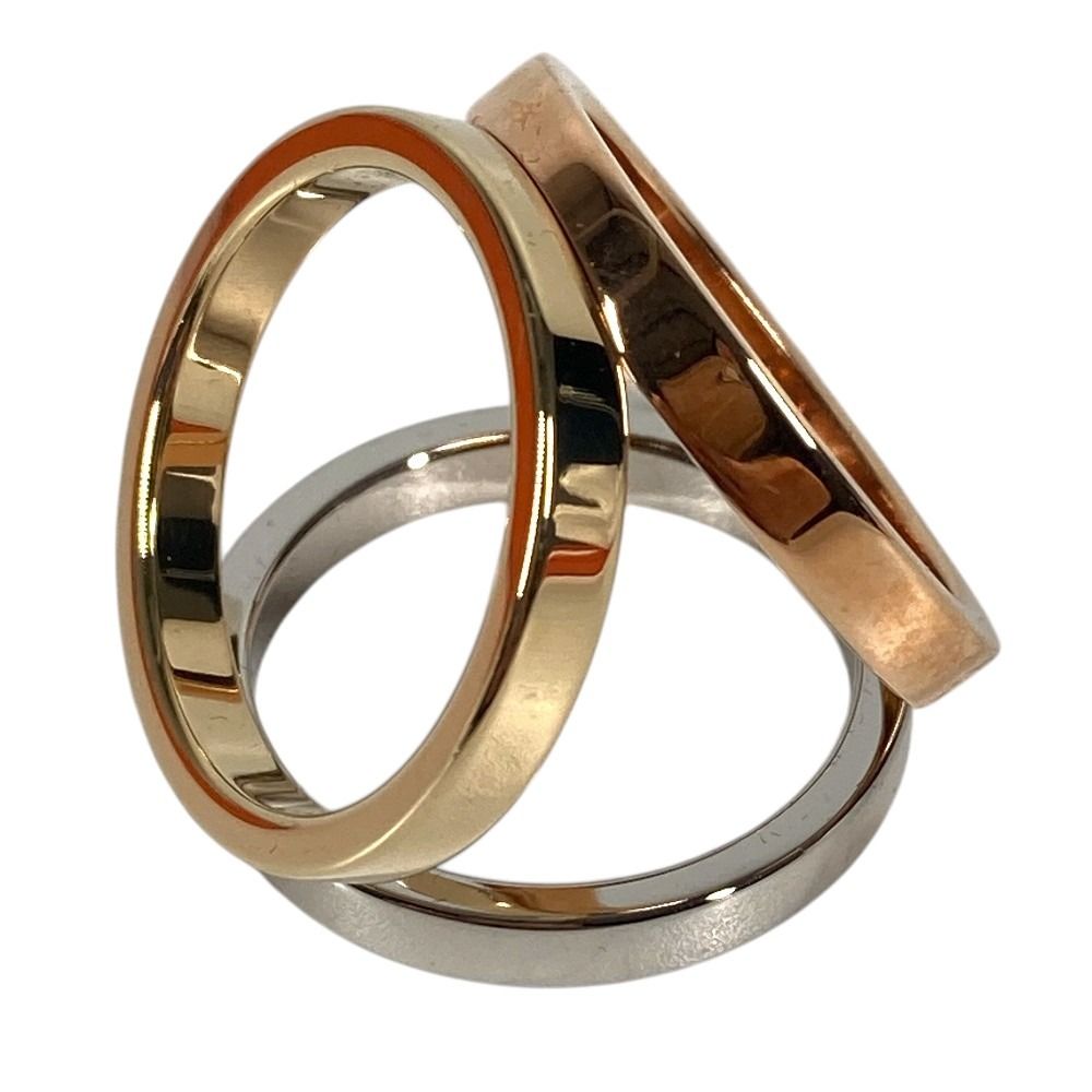 Hermes Scarf Ring Trio Metal Silver — view 6