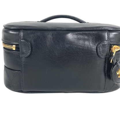 Chanel Handbag Pico Rolle Vanity Bag CC Logo Vintage Leather Black — view 4