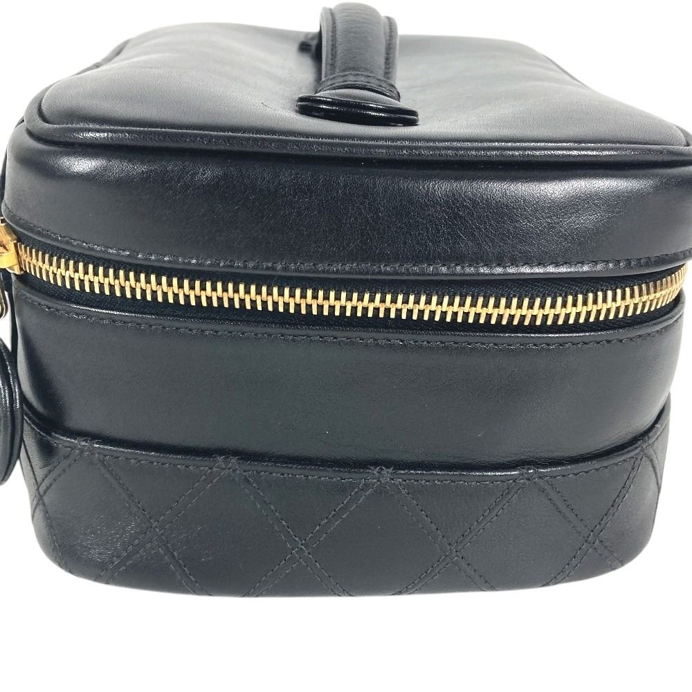 Chanel Handbag Pico Rolle Vanity Bag CC Logo Vintage Leather Black — view 6