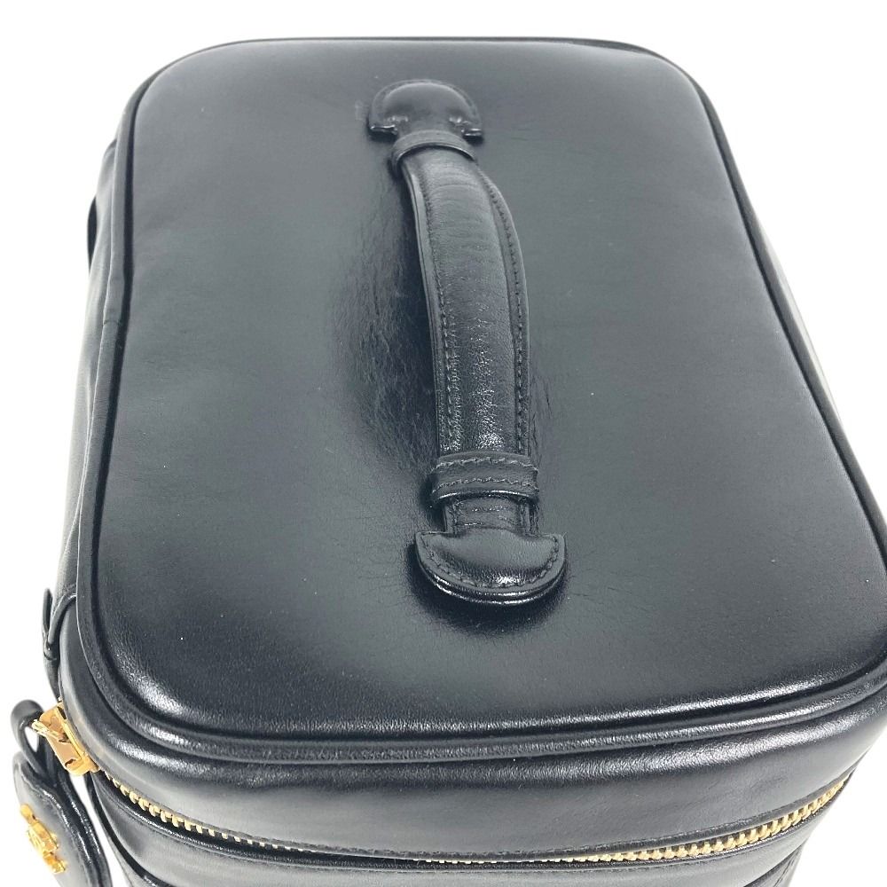 Chanel Handbag Pico Rolle Vanity Bag CC Logo Vintage Leather Black — view 7