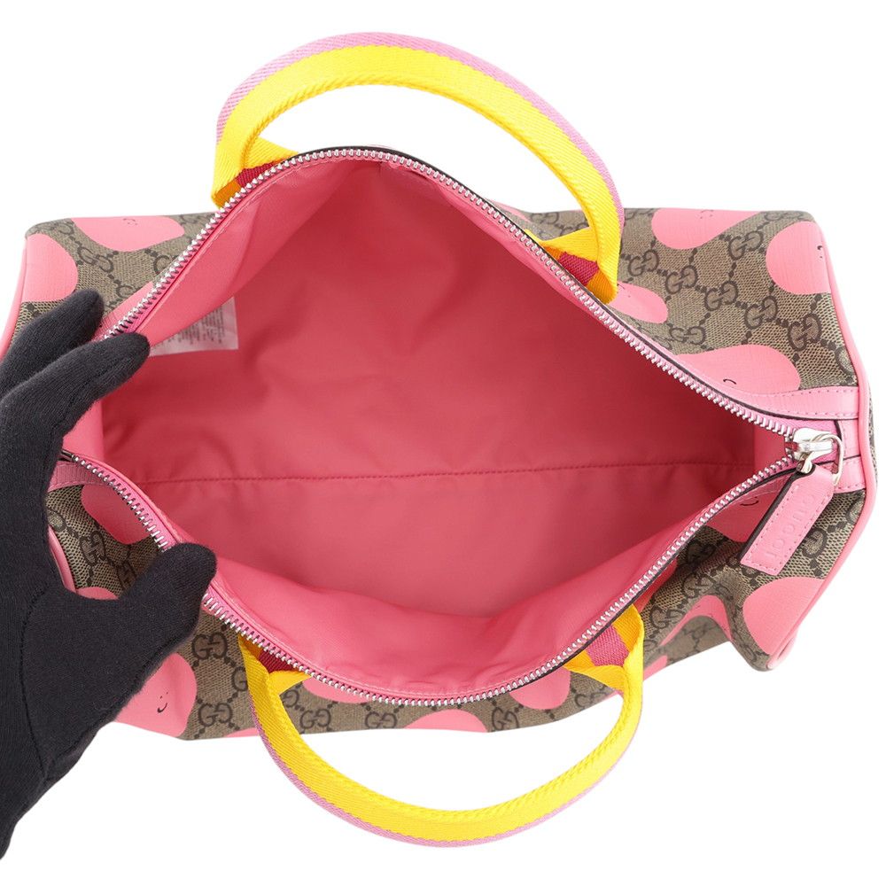 Gucci Boston Bag GG Supreme Children's Smile Print 2-Way Euan Roberts — view 6