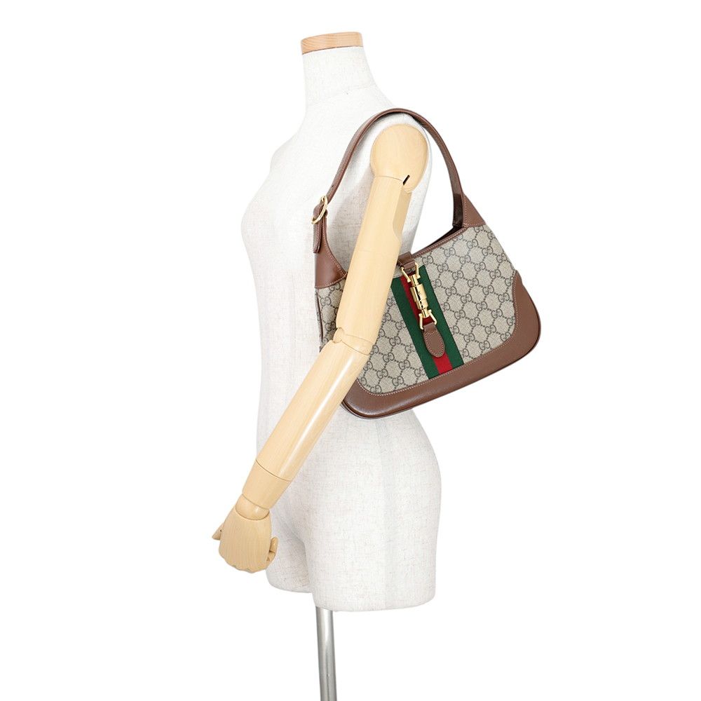 Gucci Shoulder Bag GG Supreme Jackie 1961 Small Leather 2-Way — view 4