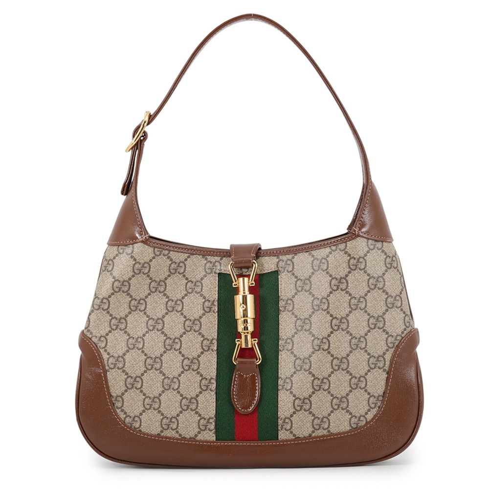 Gucci Shoulder Bag GG Supreme Jackie 1961 Small Leather 2-Way