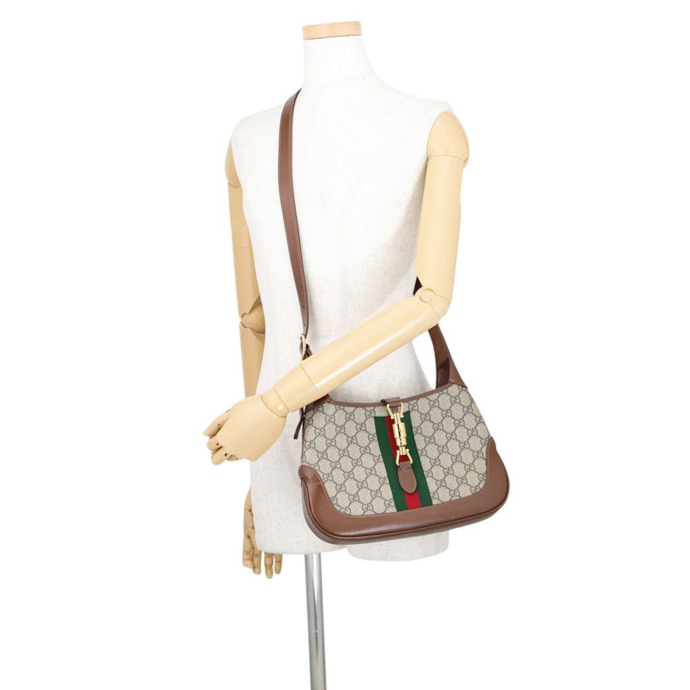 Gucci Shoulder Bag GG Supreme Jackie 1961 Small Leather 2-Way — view 5