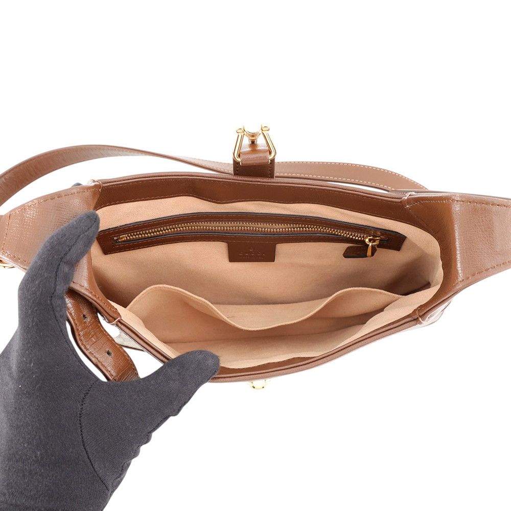 Gucci Shoulder Bag GG Supreme Jackie 1961 Small Leather 2-Way — view 6