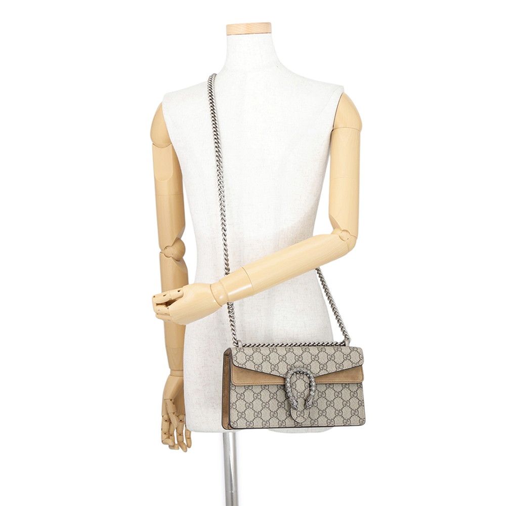 Gucci Chain Shoulder Bag GG Supreme Dionysus Small — view 5