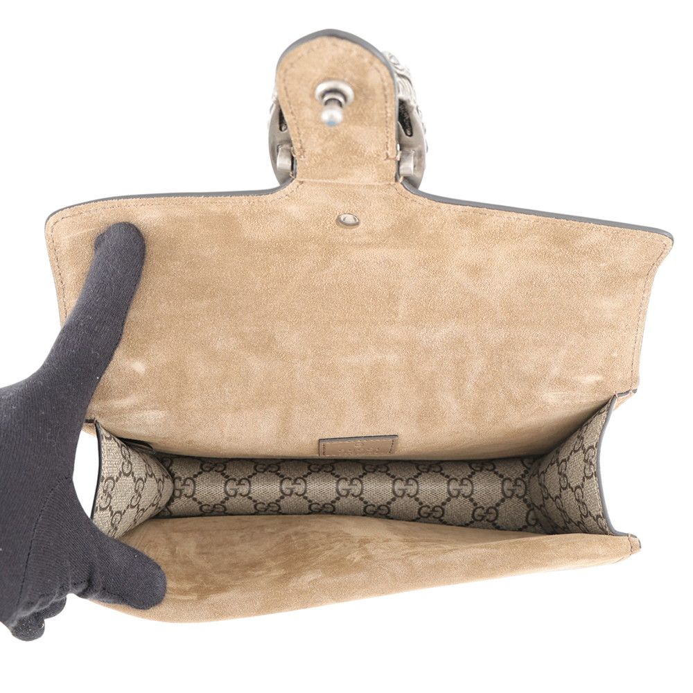Gucci Chain Shoulder Bag GG Supreme Dionysus Small — view 7