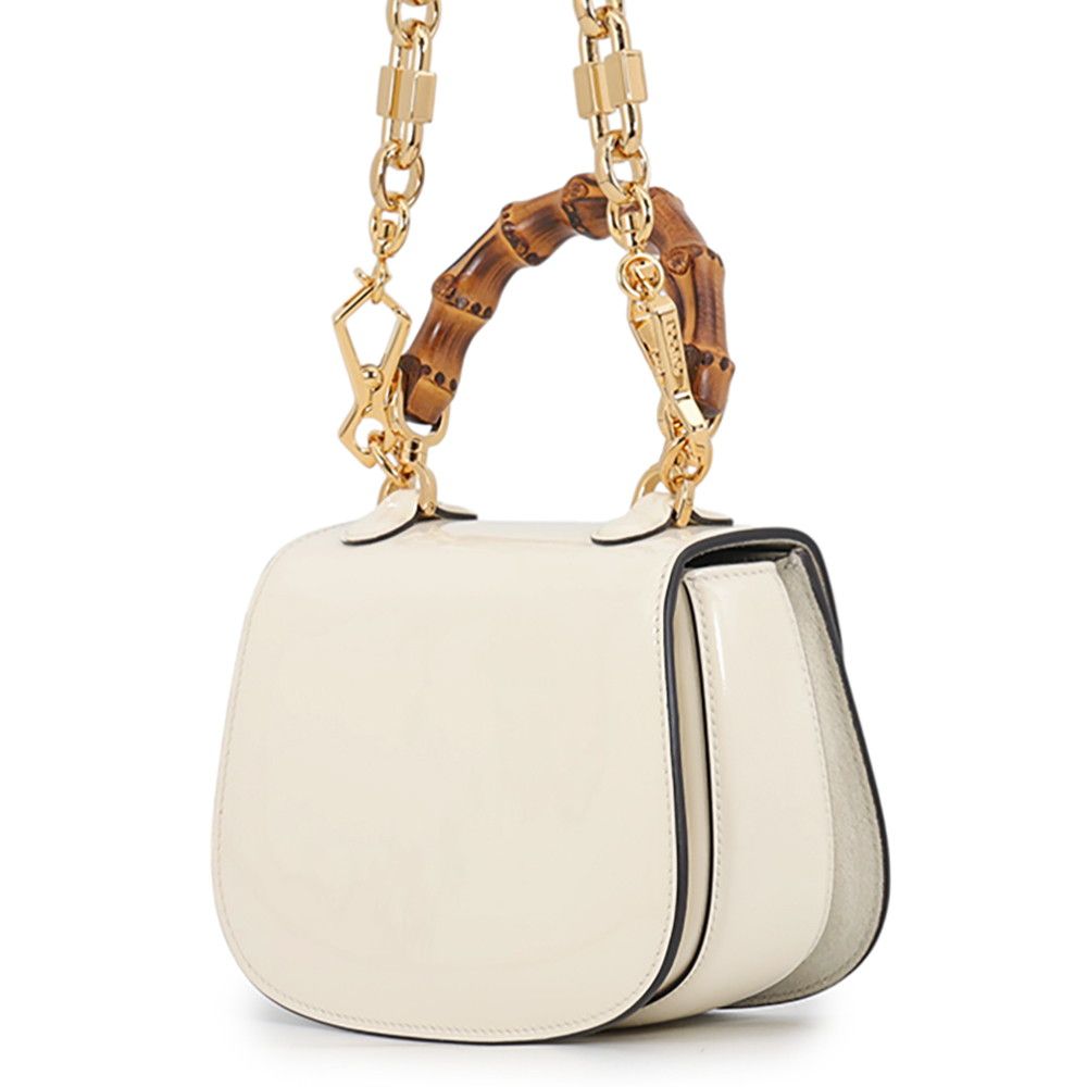 Gucci Handbag Bamboo Mini Patent Leather Rhinestone 2-Way — view 2