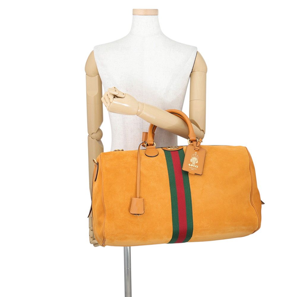 Gucci Boston Bag Savoy Medium Duffle Suede 2-Way — view 4