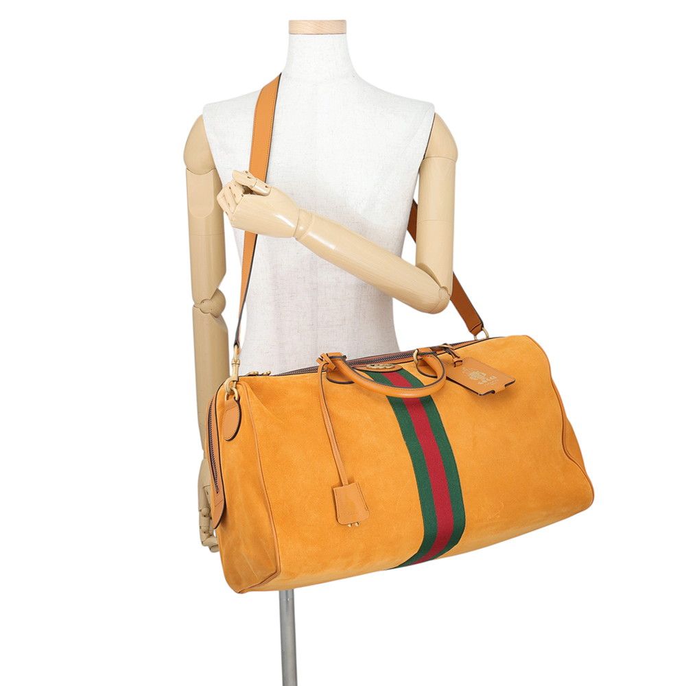 Gucci Boston Bag Savoy Medium Duffle Suede 2-Way — view 5