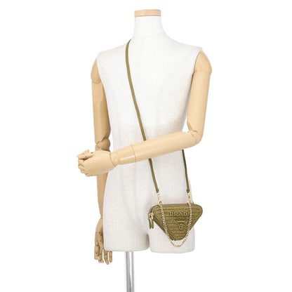Prada Shoulder Bag Clochette Mini Pouch Raffia — view 5