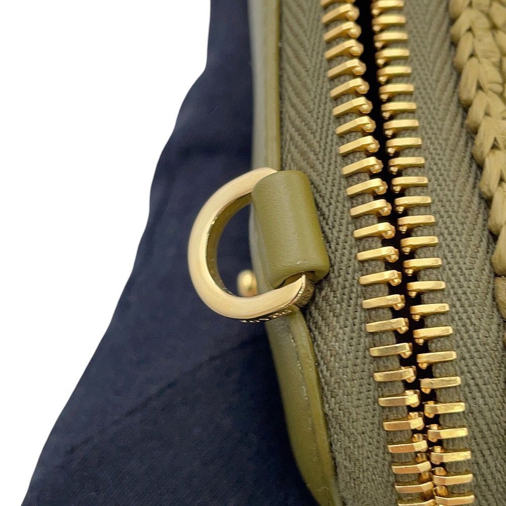 Prada Shoulder Bag Clochette Mini Pouch Raffia — view 8
