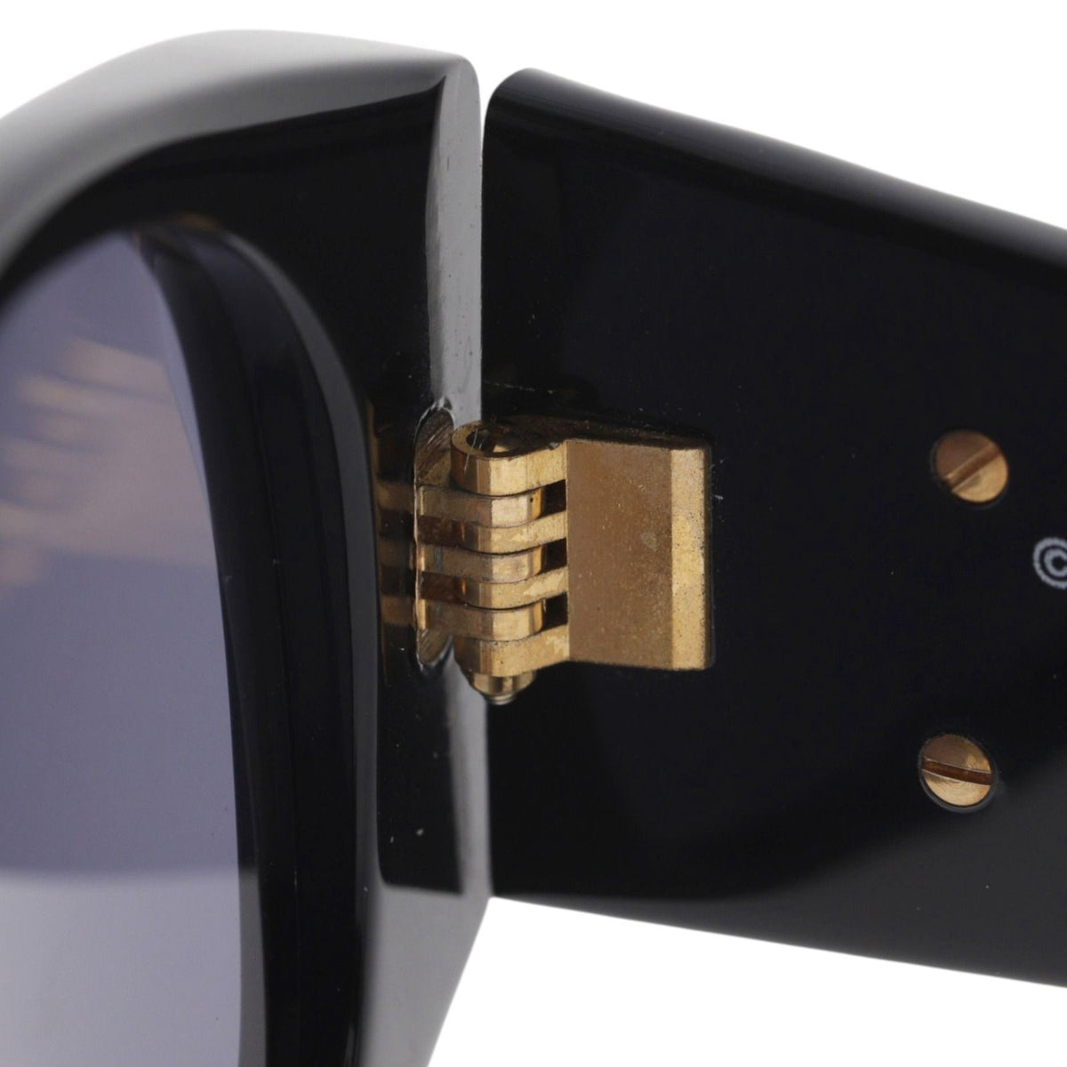 Chanel CC Logo Quilted Acetate Black Sunglasses Eyewear — view 7