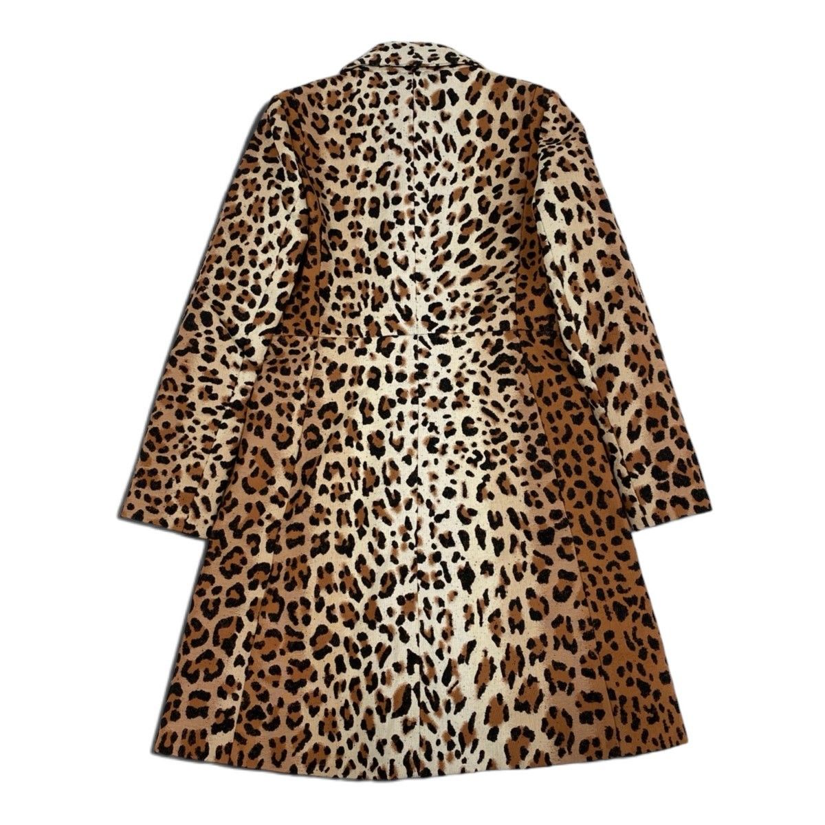 Louis Vuitton Pre Fall Collection Leopard Technical Wool Coat Brown 38 — view 3