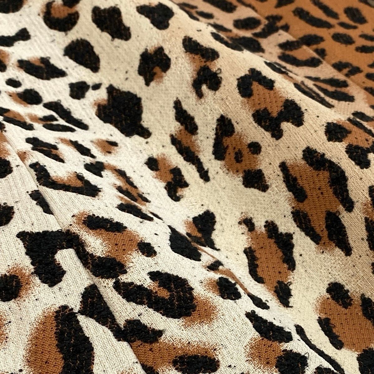 Louis Vuitton Pre Fall Collection Leopard Technical Wool Coat Brown 38 — view 7