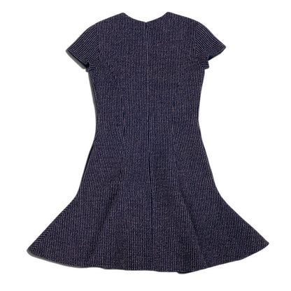 Dior Tweed Dress Navy Pink Wool — view 3