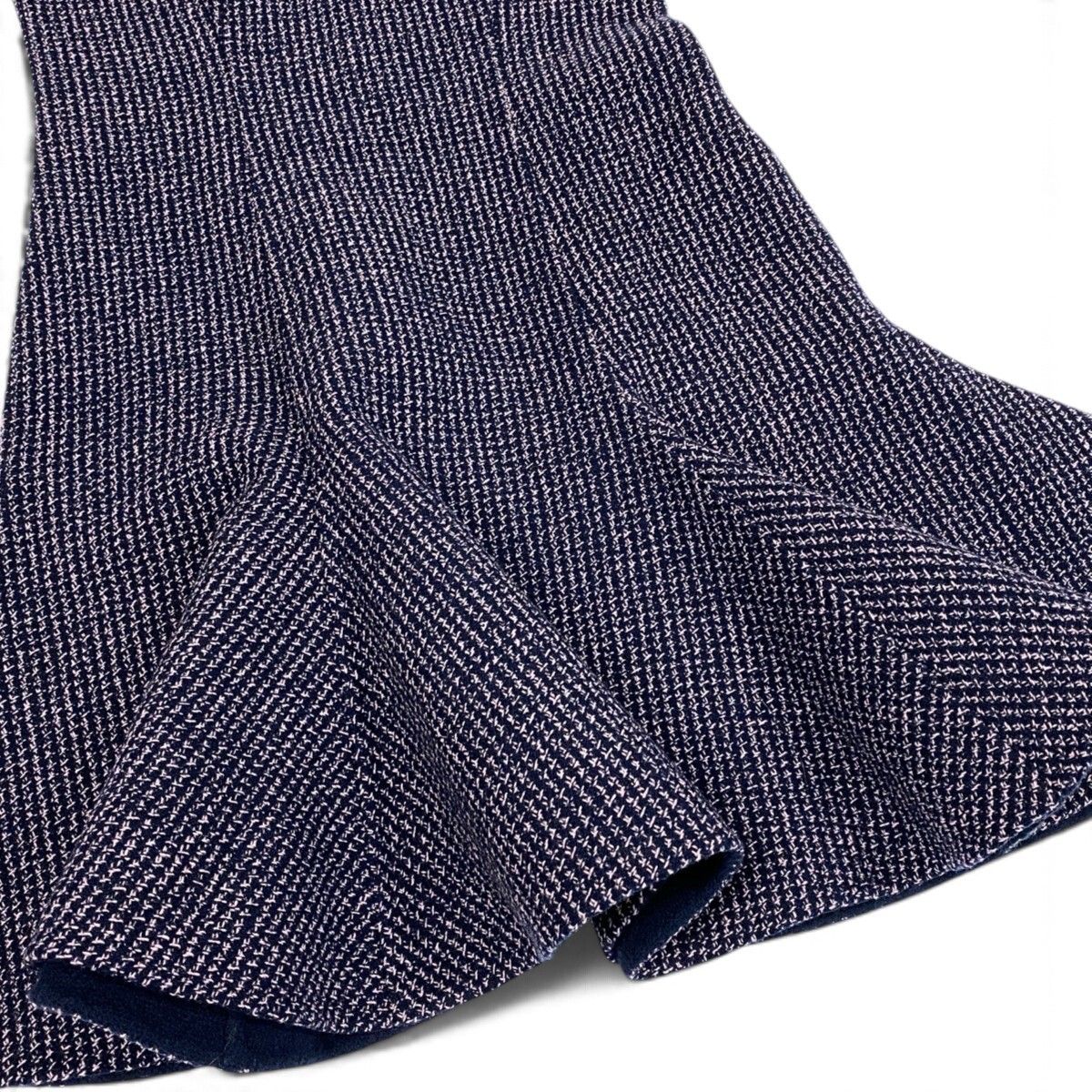 Dior Tweed Dress Navy Pink Wool — view 6