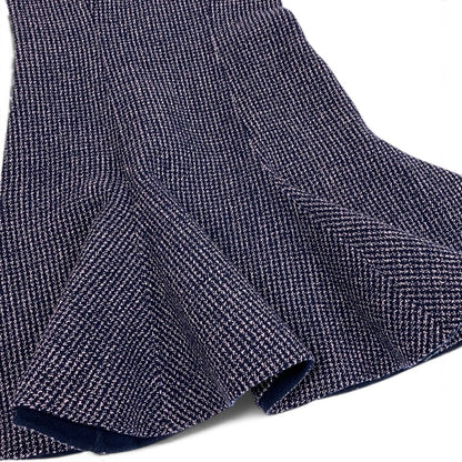 Dior Tweed Dress Navy Pink Wool — view 6