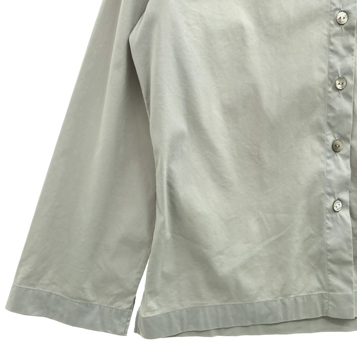 Chanel Logo Embroidery Shirt Gray 38 — view 3