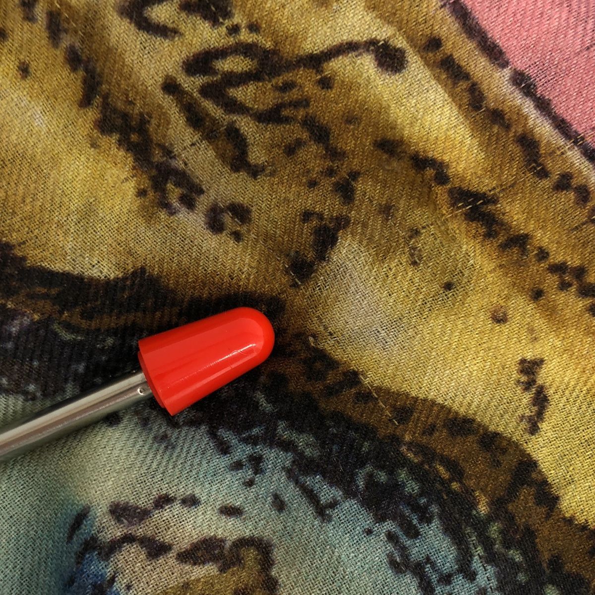 Gucci Map Pattern Large Format Scarf Multicolor — view 6