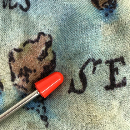 Gucci Map Pattern Large Format Scarf Multicolor — view 8