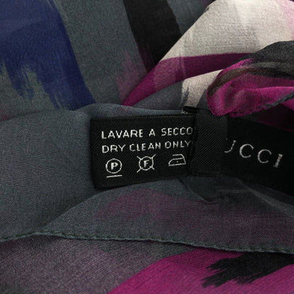 Gucci Silk GG All Over Print Large Scarf Multicolor — view 4
