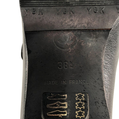 Chanel CC Logo Buckle Loafers Black — view 6