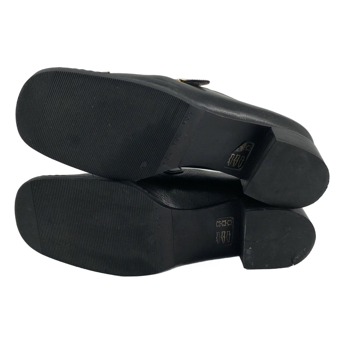 Chanel CC Logo Buckle Loafers Black — view 5