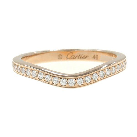 Cartier Ballerina Wedding Ring Pave Diamond