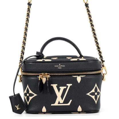 Louis Vuitton Shoulder Bag Monogram Empreinte Vanity PM 2-Way Black