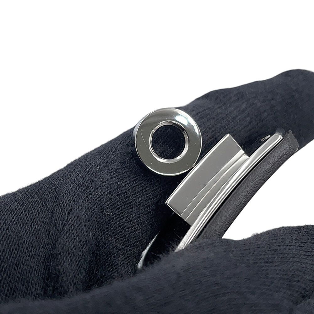 Hermes Kelly Belt 18 Black Silver Epsom — view 7