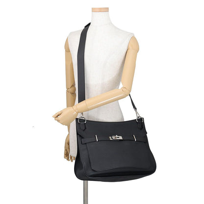 Hermes Shoulder Bag Jypsiere 34 Black Silver Taurillon Clemence — view 4