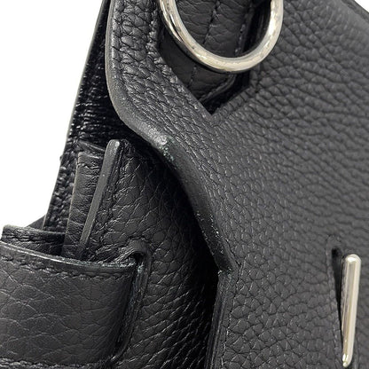Hermes Shoulder Bag Jypsiere 34 Black Silver Taurillon Clemence — view 8