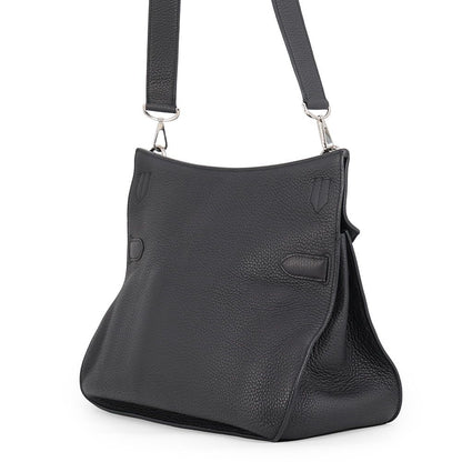 Hermes Shoulder Bag Jypsiere 34 Black Silver Taurillon Clemence — view 2