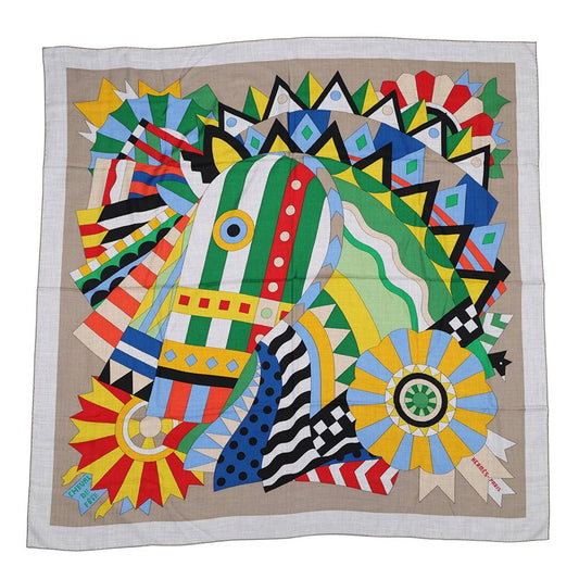 Hermes Shawl Carre 140 Geant Cheval de Fete Scarf