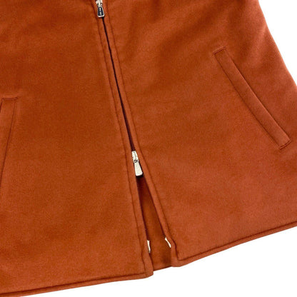 Loro Piana Stand Collar Cashmere Vest Orange 40 — view 7