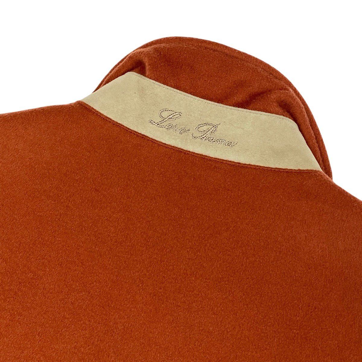 Loro Piana Stand Collar Cashmere Vest Orange 40 — view 6