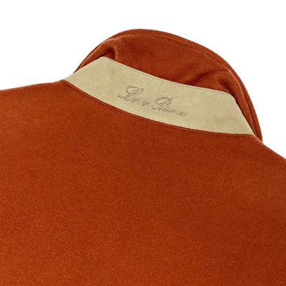Loro Piana Stand Collar Cashmere Vest Orange 40 — view 6