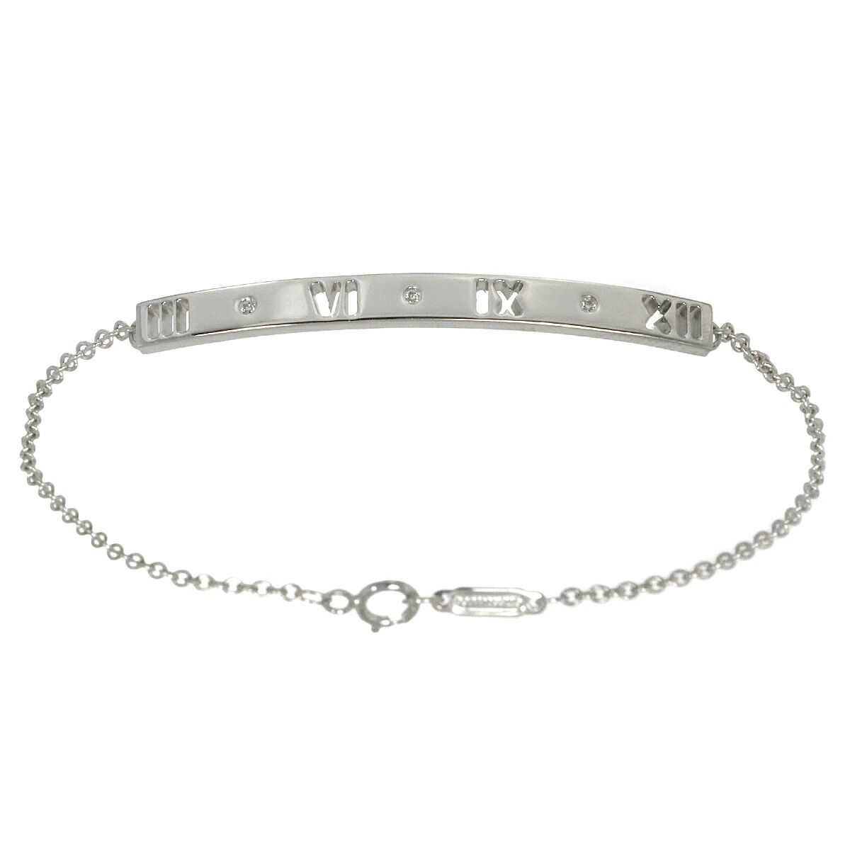 Tiffany & Co Atlas Diamond Bracelet 18K White Gold — view 2