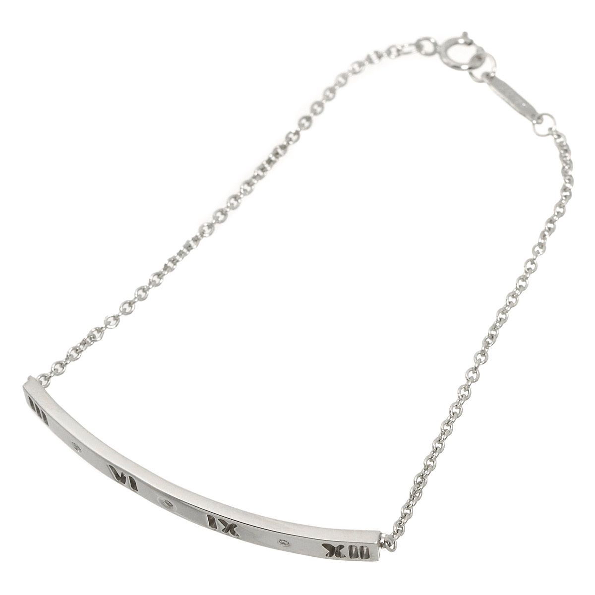 Tiffany & Co Atlas Diamond Bracelet 18K White Gold — view 3