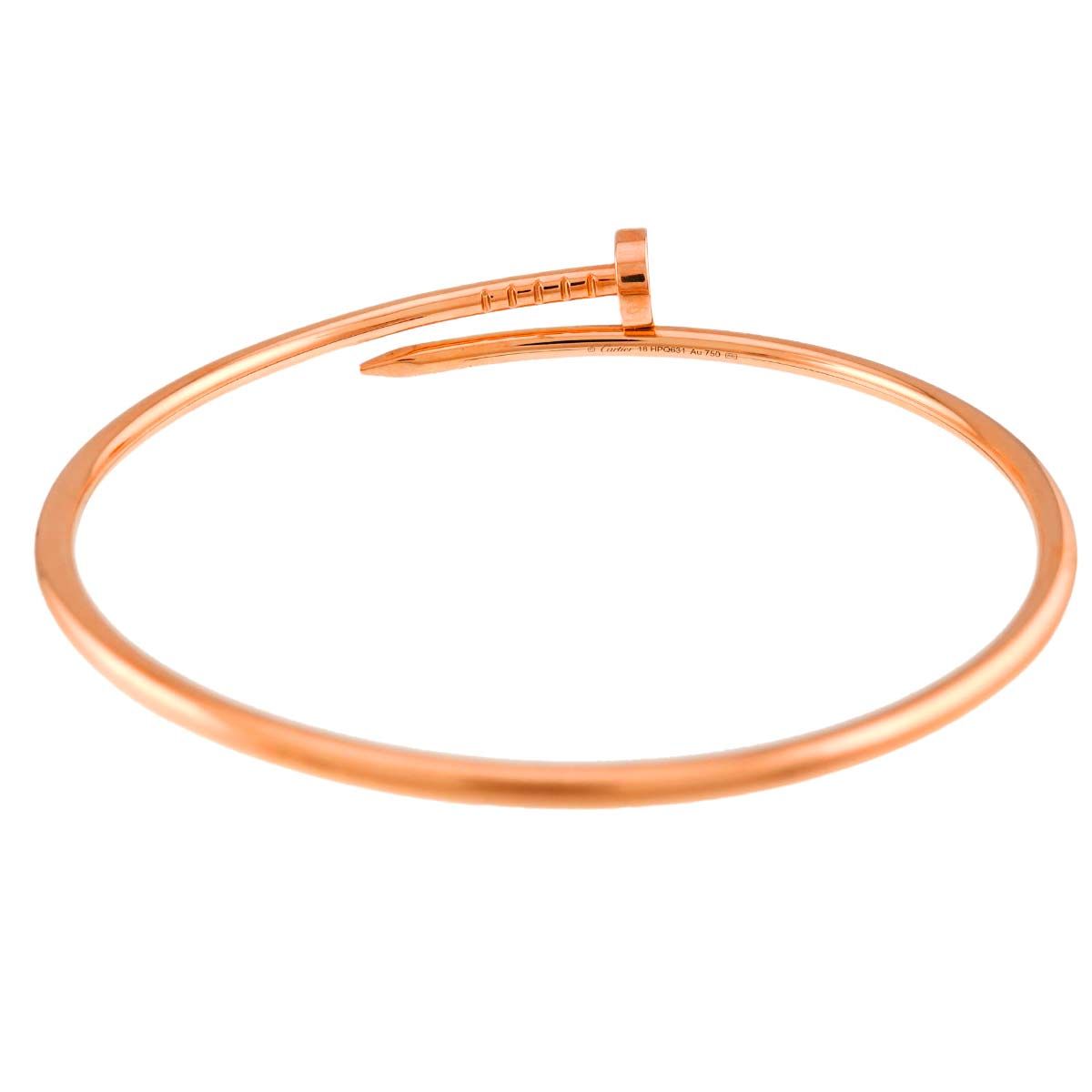 Cartier Juste un Clou Small SM 18 Bracelet 18K Pink Gold — view 4
