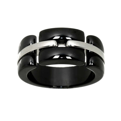 Chanel Ultra 60 Ring 18K White Gold Black Ceramic — view 2
