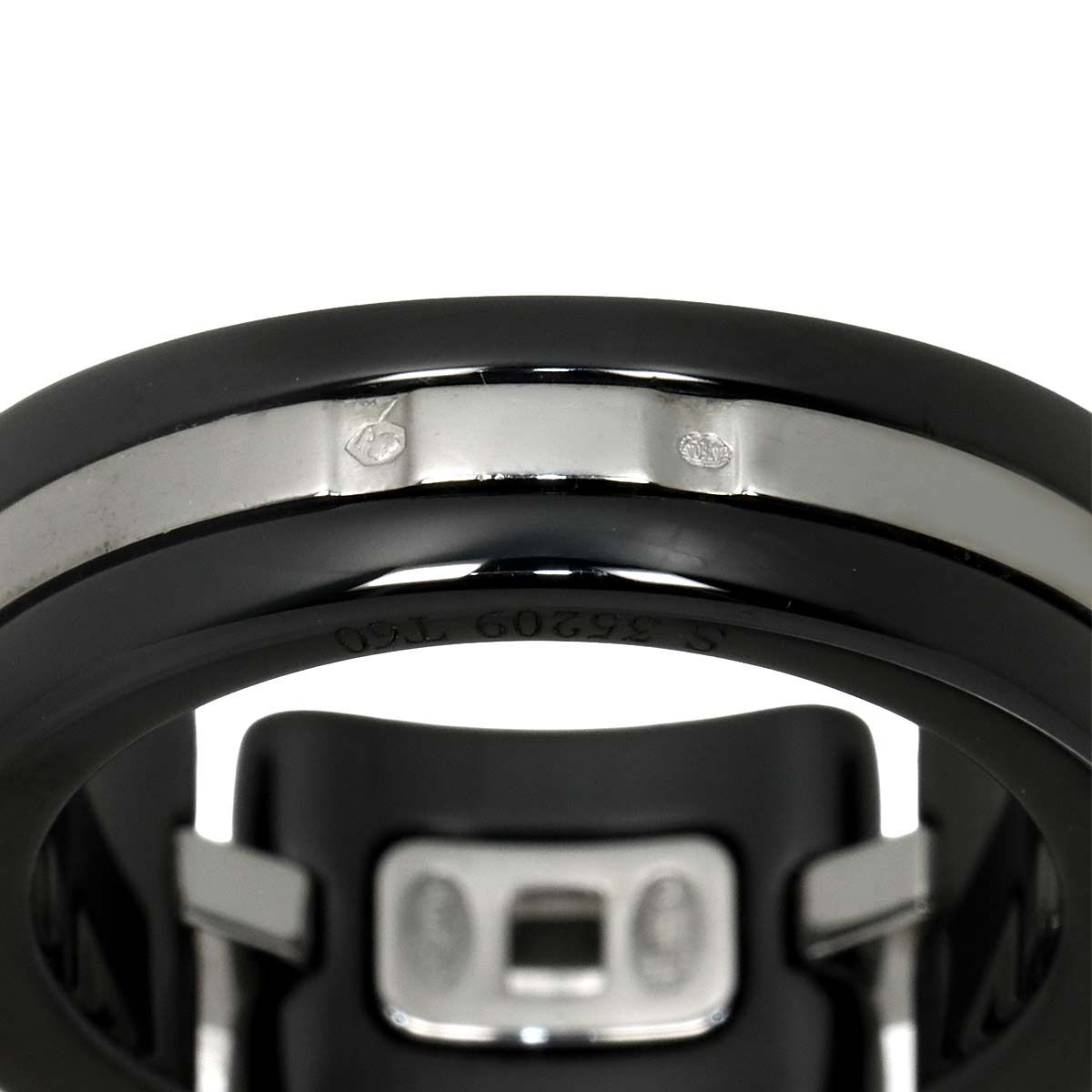 Chanel Ultra 60 Ring 18K White Gold Black Ceramic — view 7