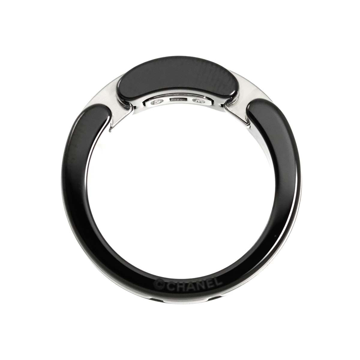 Chanel Ultra 60 Ring 18K White Gold Black Ceramic — view 6