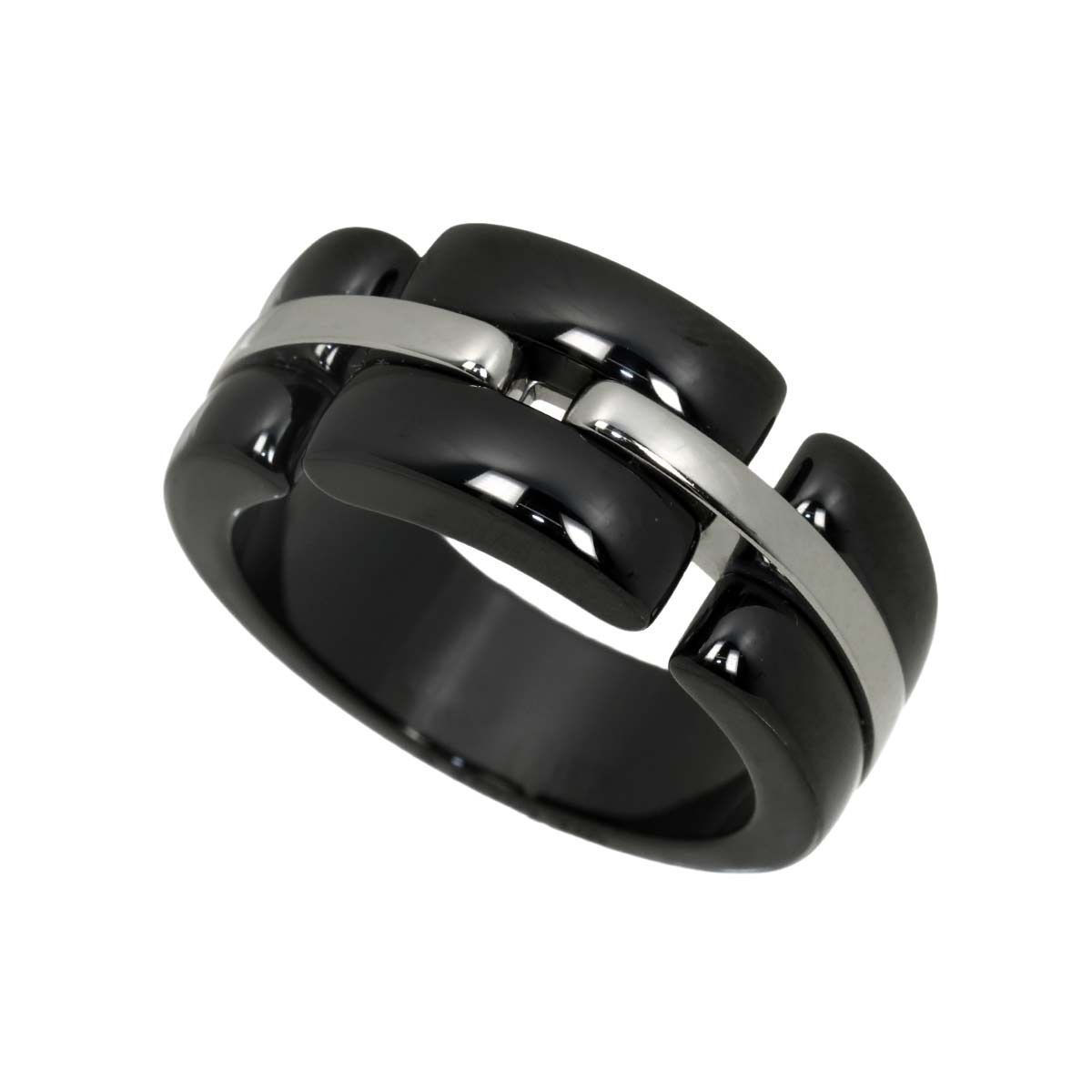 Chanel Ultra 60 Ring 18K White Gold Black Ceramic — view 8